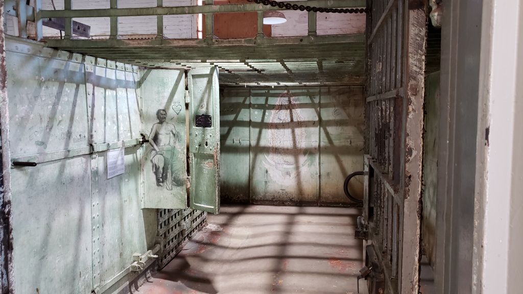 Historic jail cell in Holbrook Arizona